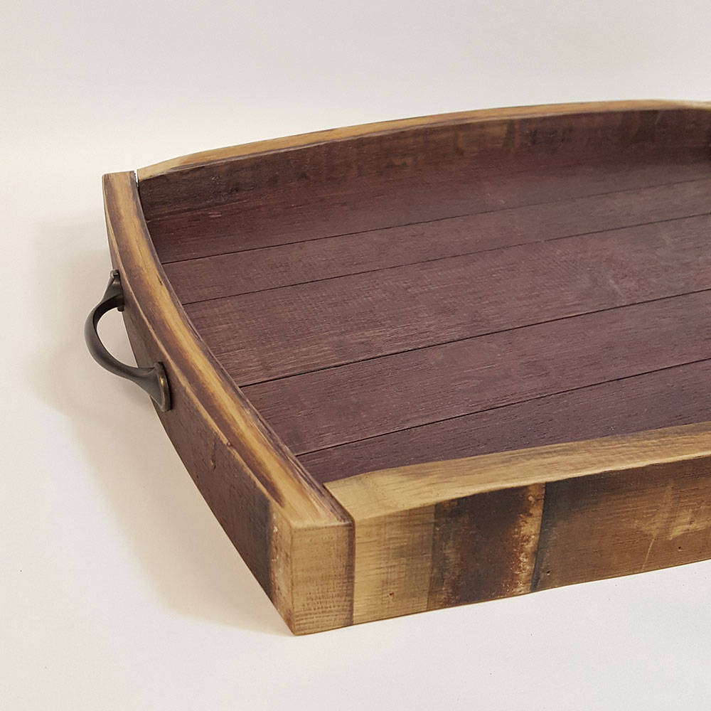 Wine Barrel Serving Tray Barrel Top Serving Tray Wine Barrel Etsy