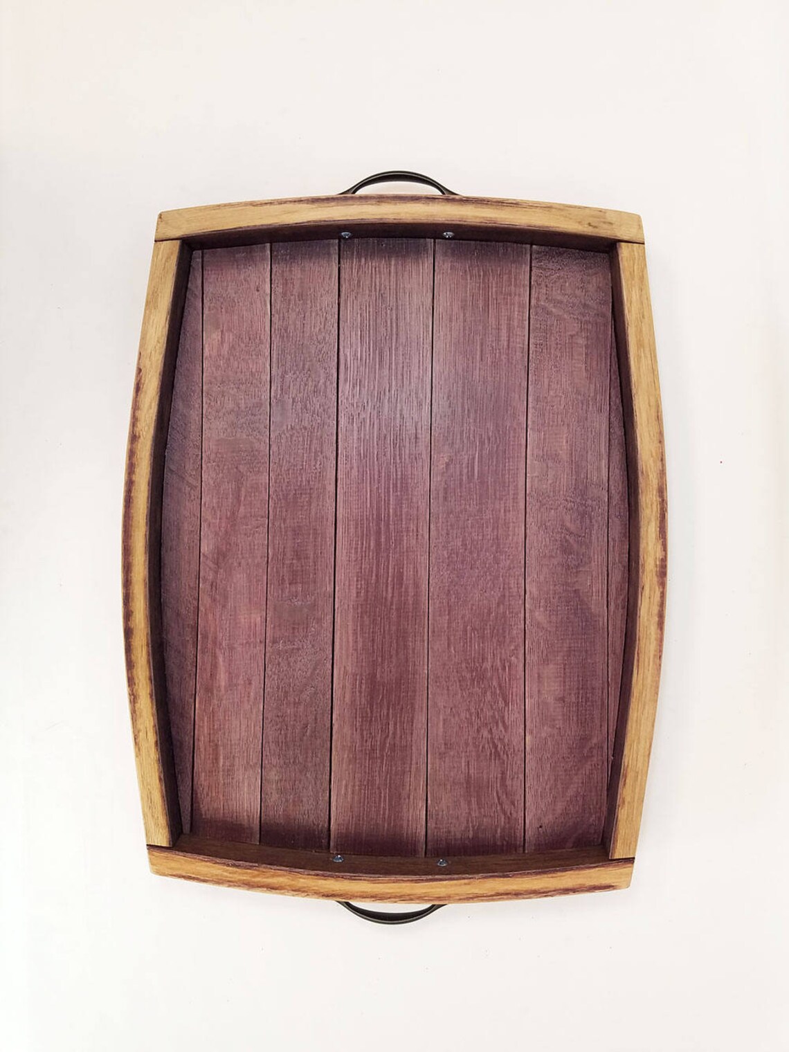 Wine Barrel Serving Tray Barrel Top Serving Tray Wine Barrel Etsy