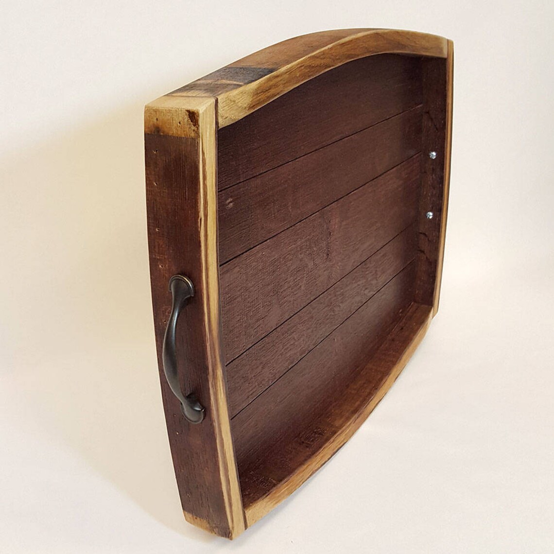 Wine Barrel Serving Tray Barrel Top Serving Tray Wine Barrel Etsy