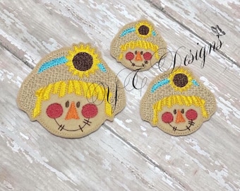 Scarecrow Feltie Sally Scarecrow Feltie Embroidery File