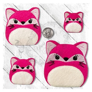 Fox Squishy Feltie Embroidery File