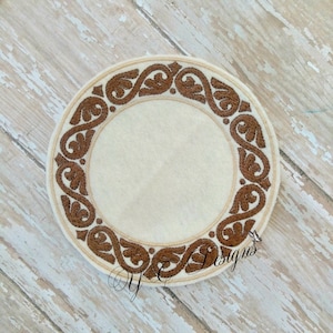 Circle Frame Circle Applique Embroidery FILE