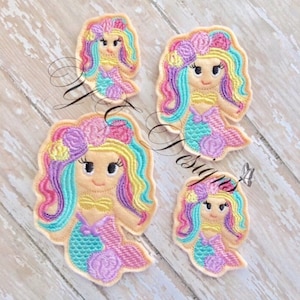 Mermaid Feltie Mermaid 4 Feltie EMBROIDERY FILE
