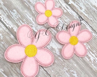 Flower Feltie Daisy Flower Feltie Embroidery File