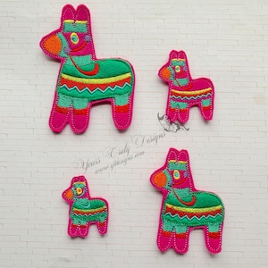 Party Pinata Donkey Feltie Embroidery File