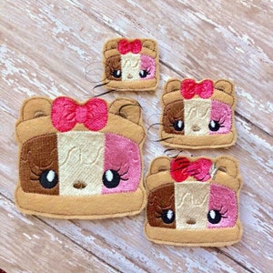 Ice Cream Sandwich Feltie Neapolitan Ice Cream Feltie Embroidery File