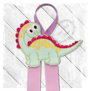 Dinosaur Bow Holder | Clippie Keeper Embroidery File