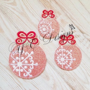 Ornament Feltie Christmas Ornament Feltie Embroidery File