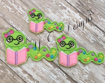 ブックワーム フェルティ M2M 新学期フェルティ刺繍ファイル