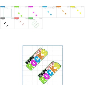 May include: A digital embroidery design for a kindergarten classroom. The design features the words "Kinder Garden Rocks" in a colorful, playful font. The design is perfect for creating personalized t-shirts, tote bags, or other classroom items.