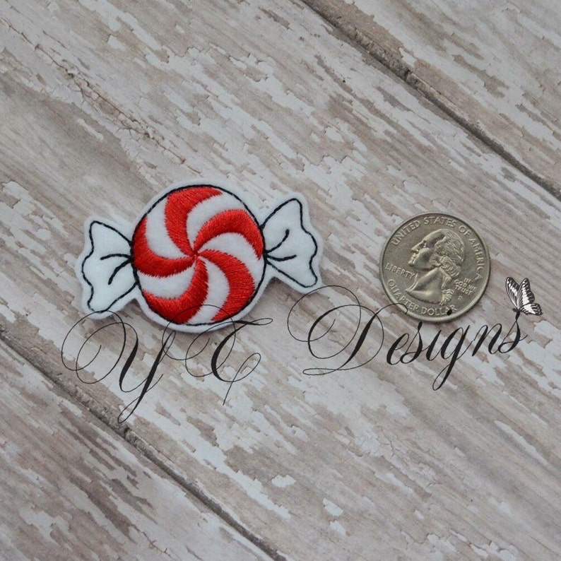 Peppermint Candy Feltie Candy Feltie Embroidery File Etsy