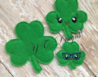 St. Patrick's Day Feltie Shamrock Feltie Digial Embroidery File