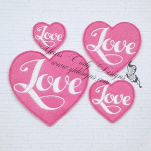 Heart Love Feltie Treat Feltie machine Embroidery File