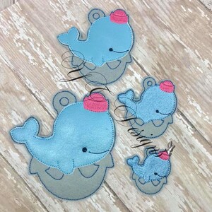 Whale Feltie Anchor whale feltie Feltie Embroidery File