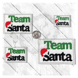 Team Christmas Feltie EMBROIDERY DIGITAL FILE