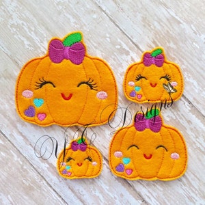 Pumpkin Feltie Pumpkin Mandie Feltie Embroidery File