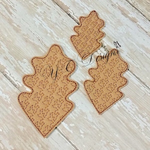 Fall Leaf Feltie Oak Leaf Feltie EMBROIDERY FILE