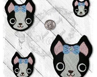 Boston Puppy Feltie EMBROIDERY DIGITAL FILE