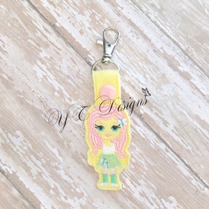 Gal FS  Key Fob EMBROIDERY FILE