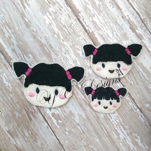 Fichier de broderie Feltie Monster H Feltie Boo pour fille