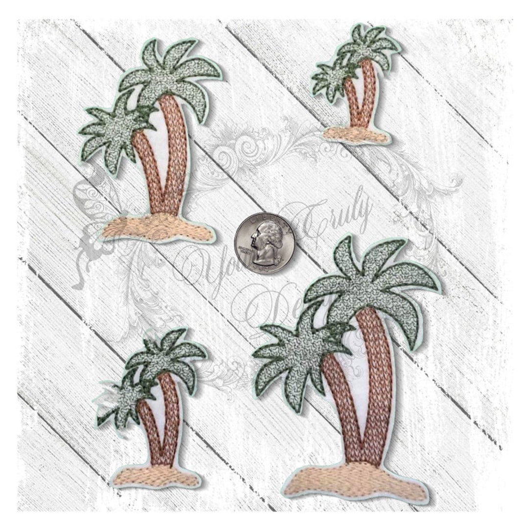 Palm Trees Feltie Machine Embroidery File - Etsy