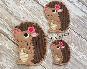 Archivo de bordado de erizo de fieltro M2M pegado a ti para niña