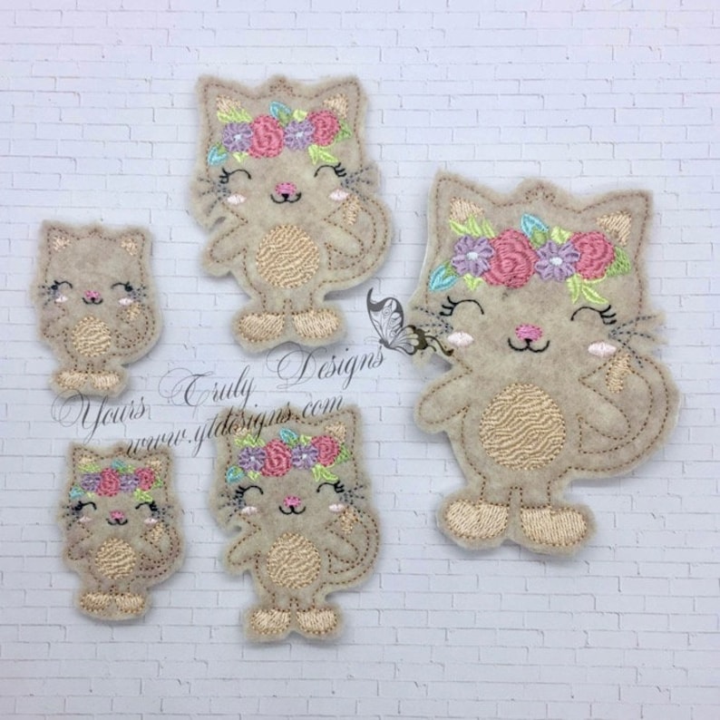 Joy chat kitty machine Digital machine Broderie fichier sentie Etsy France