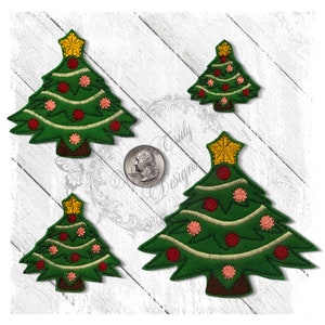 Christmas Tree Feltie EMBROIDERY DIGITAL FILE
