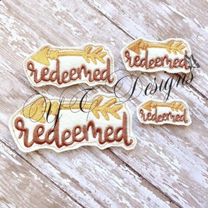 Redeemed Feltie Embroidery File