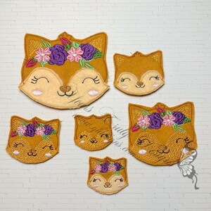 Joy Fox head machine Digital machine Embroidery feltie file