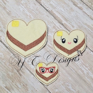 Pancakes Feltie Pancake Heart Feltie Digial Embroidery File
