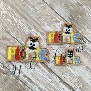 Picnic Ant Feltie Picnic Feltie-borduurbestand
