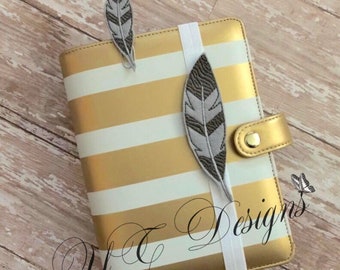 Feather Planner Book Band & Book Clip EMBROIDERY FILE