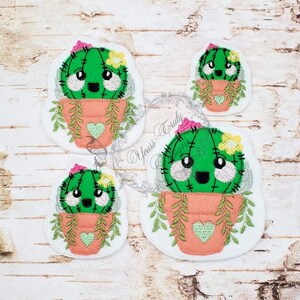 Cactus Cutie Arrangement desert dessert cacti Feltie Digital Machine Embroidery File