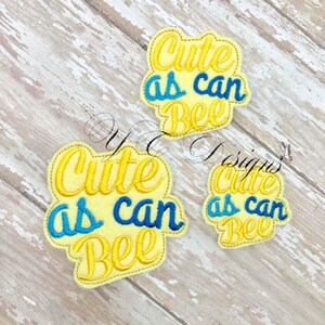 Bee Feltie Cute as can Bee Feltie Digital Embroidery File