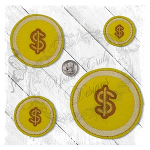 Coin one broke Chick Feltie machine EMBROIDERY FILE in 4 sizes-April 2020 week 3