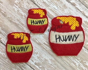 Hunny Feltie Hunny Pot Feltie-borduurbestand