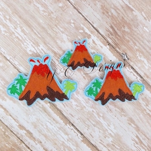 Volcano Feltie Dinosaur Volcano Feltie EMBROIDERY FILE