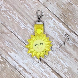 Sun 2 Key Fob EMBROIDERY FILE