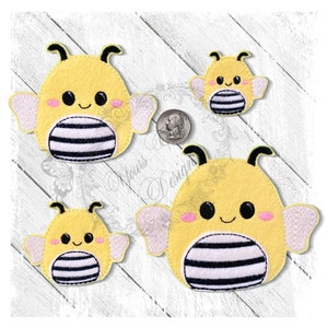 File da ricamo a forma di ape squishy feltie