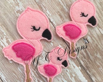 Flamingo Feltie Bird Feltie Embroidery File