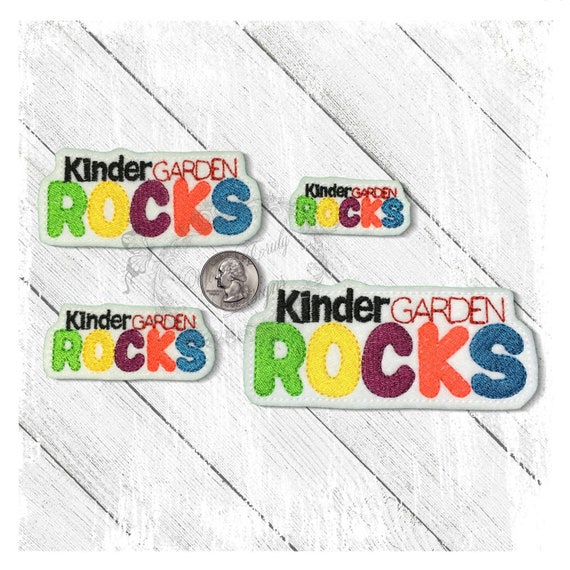 Kindergarden Rocks Feltie Embroidery File