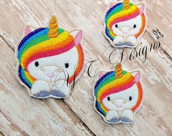 Unicornio Feltie Unicornio Livy Feltie ARCHIVO DE BORDADO DIGITAL