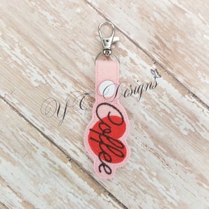 Coffee Key Fob EMBROIDERY FILE