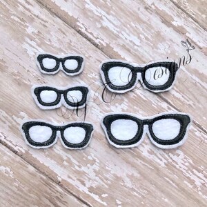 Gafas Feltie Nerd Gafas Feltie Nerd Archivo de bordado digital Feltie *COMPLEMENTO (MINI)