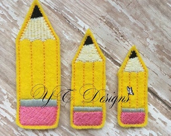 鉛筆フェルティ 新学期フェルティ刺繍ファイル