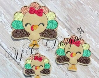 Turkey Feltie Shani Turkey Feltie Embroidery File