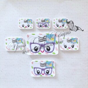Kawaii Bunny Letter Feltie Embroidery File