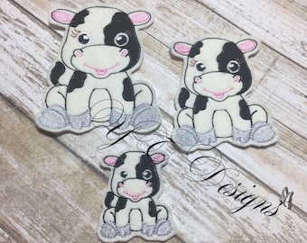 Cow Feltie Little Cow Feltie Embroidery File
