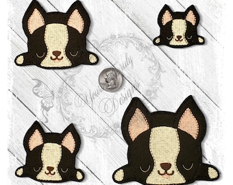 Boston Puppy Feltie EMBROIDERY DIGITAL FILE